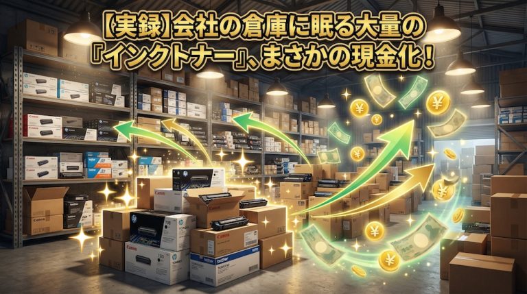 【実録】会社の倉庫に眠る大量の「インクトナー」、まさかの現金化！