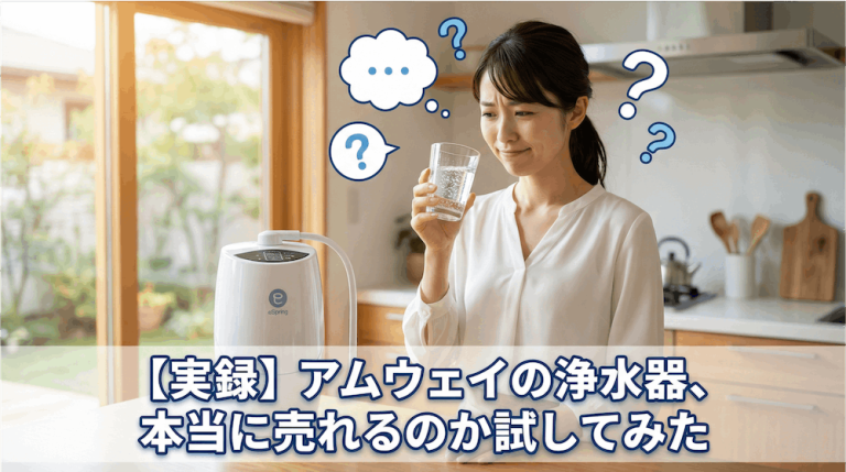 【実録】アムウェイの浄水器、本当に売れるのか試してみた