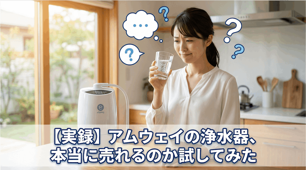 【実録】アムウェイの浄水器、本当に売れるのか試してみた