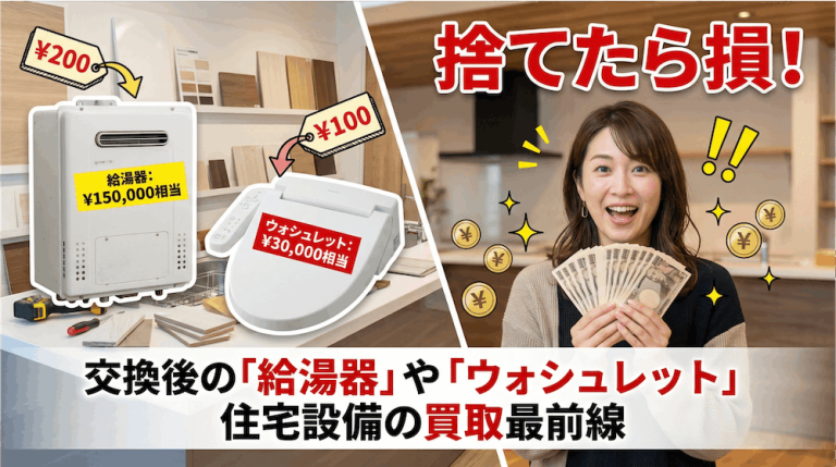 交換後の「給湯器」や「ウォシュレット」、捨てたら損！住宅設備の買取最前線