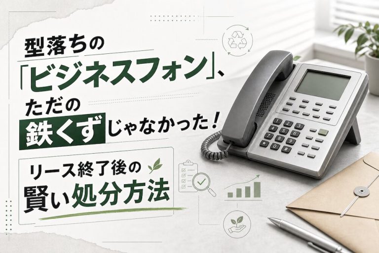 型落ちの「ビジネスフォン」、ただの鉄くずじゃなかった！リース終了後の賢い処分方法